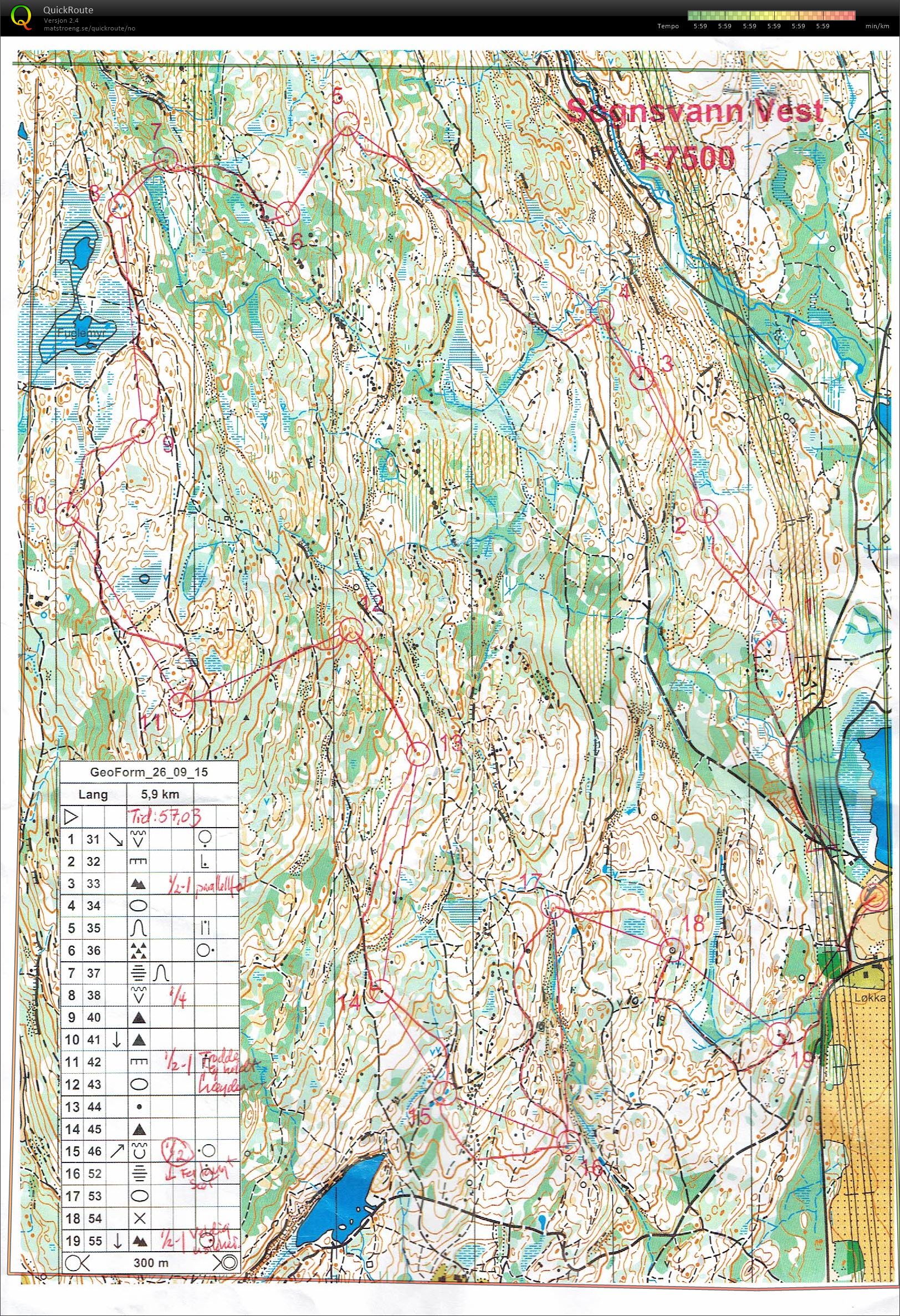 GeoForm/OSI Rankingløp 21  (26-09-2015)