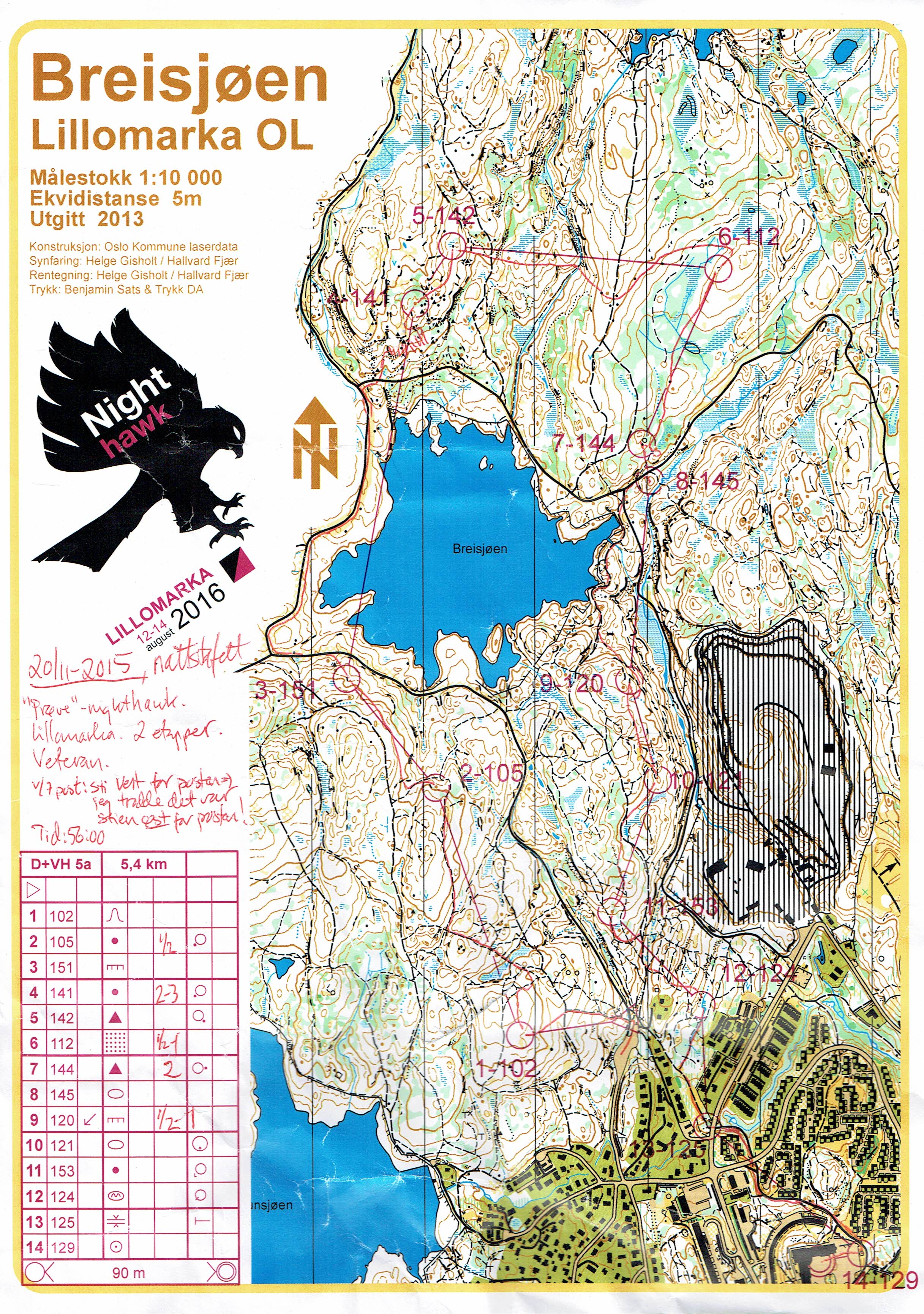 NightHawk Teamløp (20-11-2015)