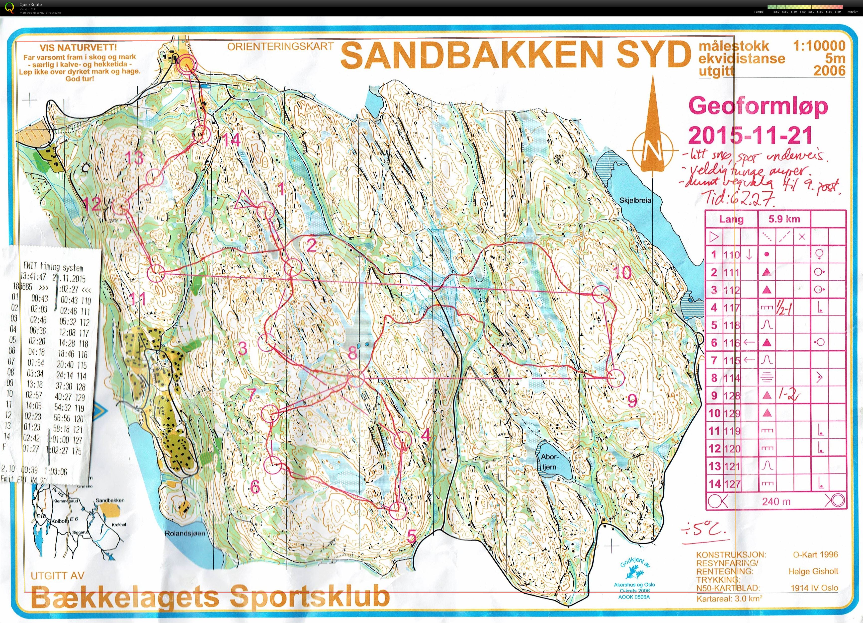 OSI/GeoForm Rankingløp 29 (2015-11-21)