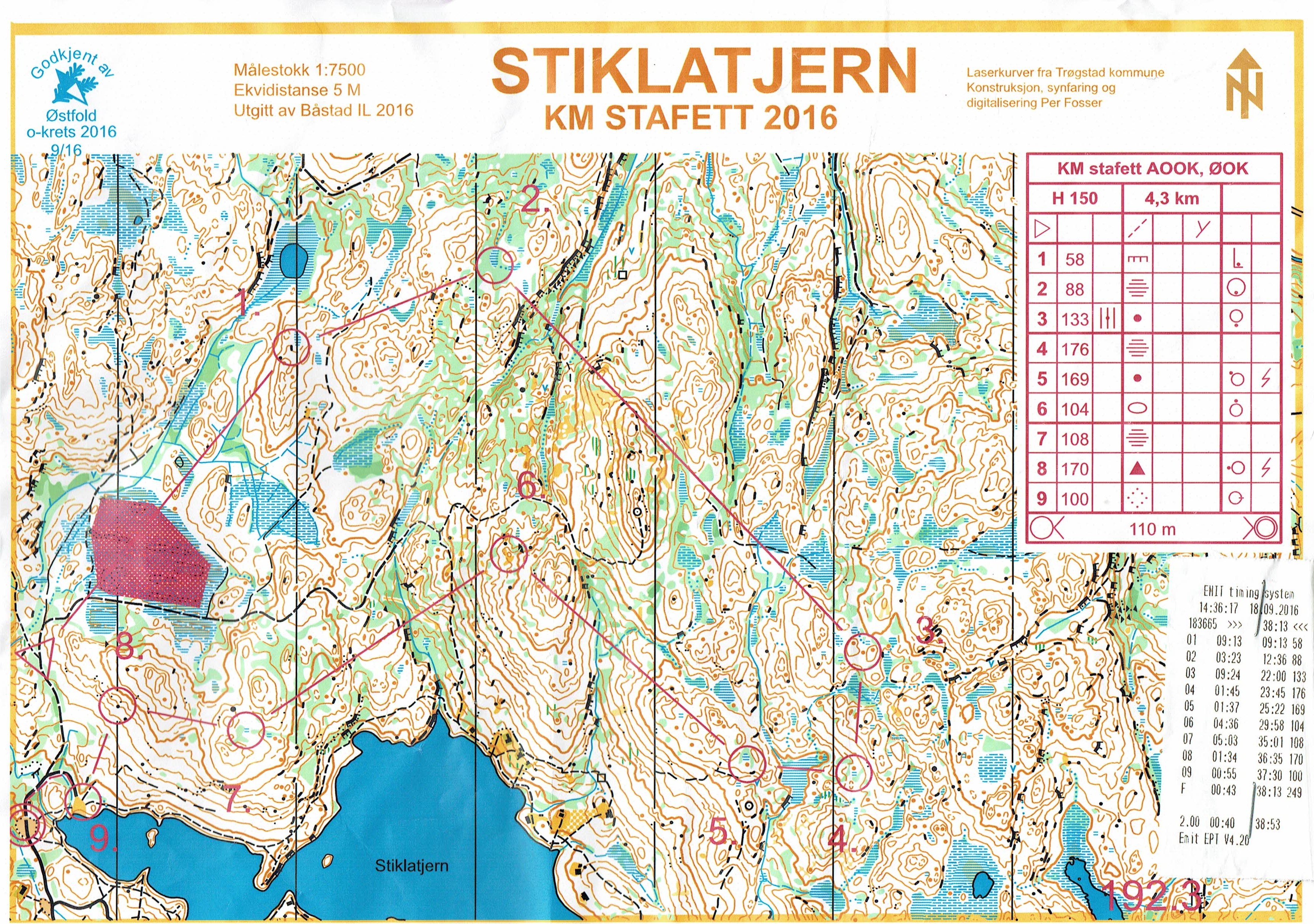 KM Stafett AOOK og ØOK (18-09-2016)