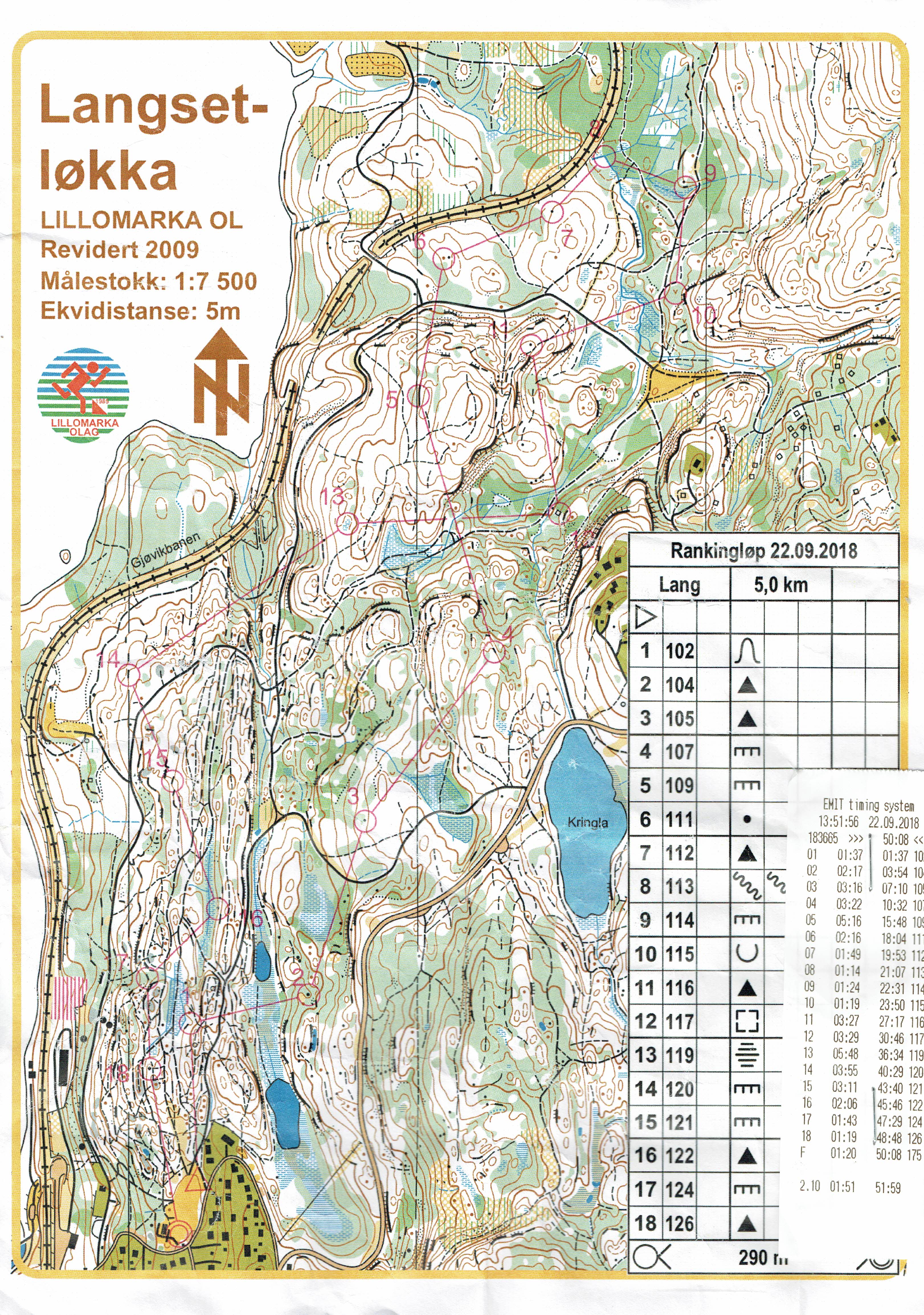 OSI/GeoForm Rankingløp 16 (22-09-2018)