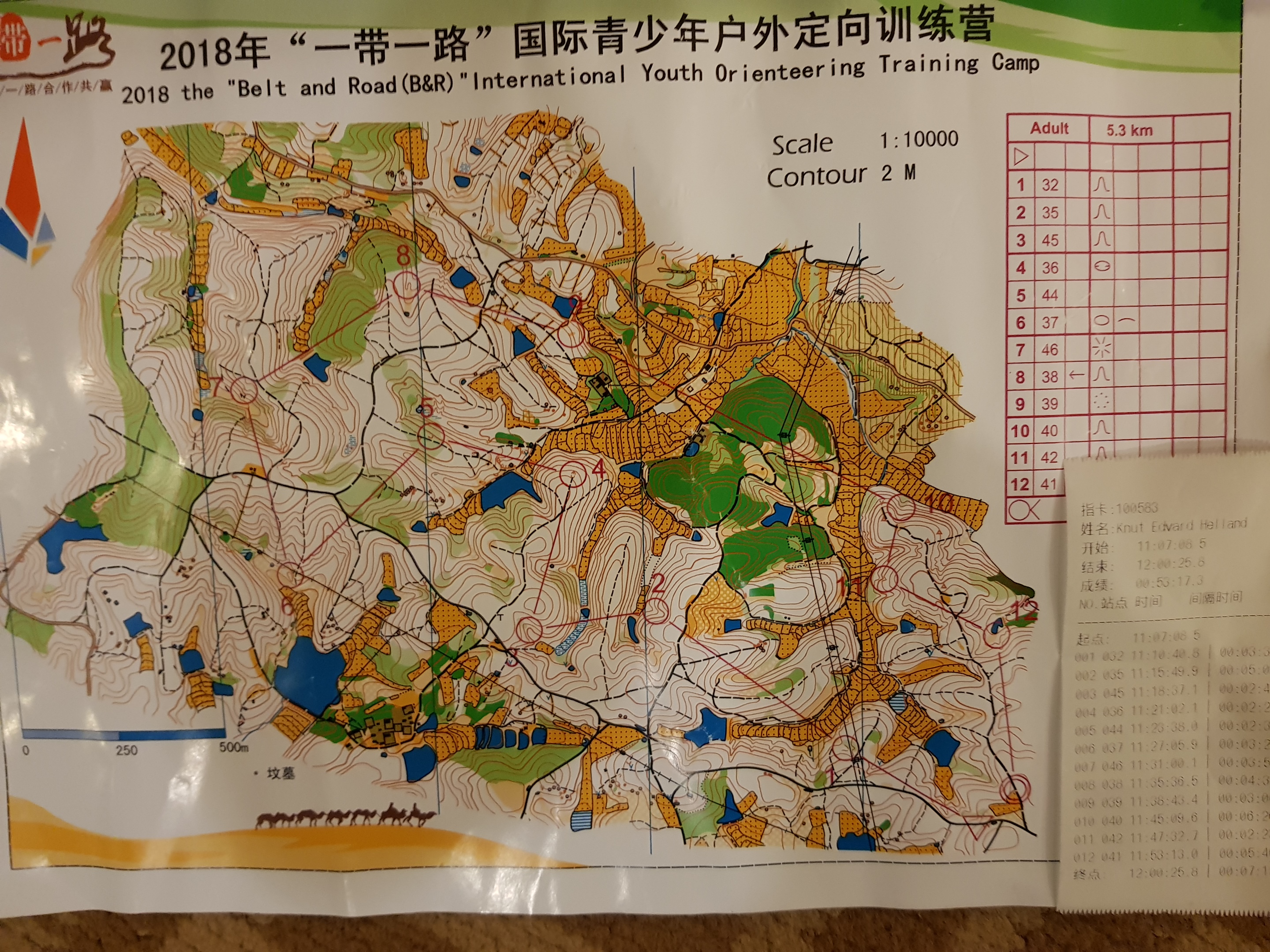 Belt and Road International Youth Orienteering Camp (25/10/2018)