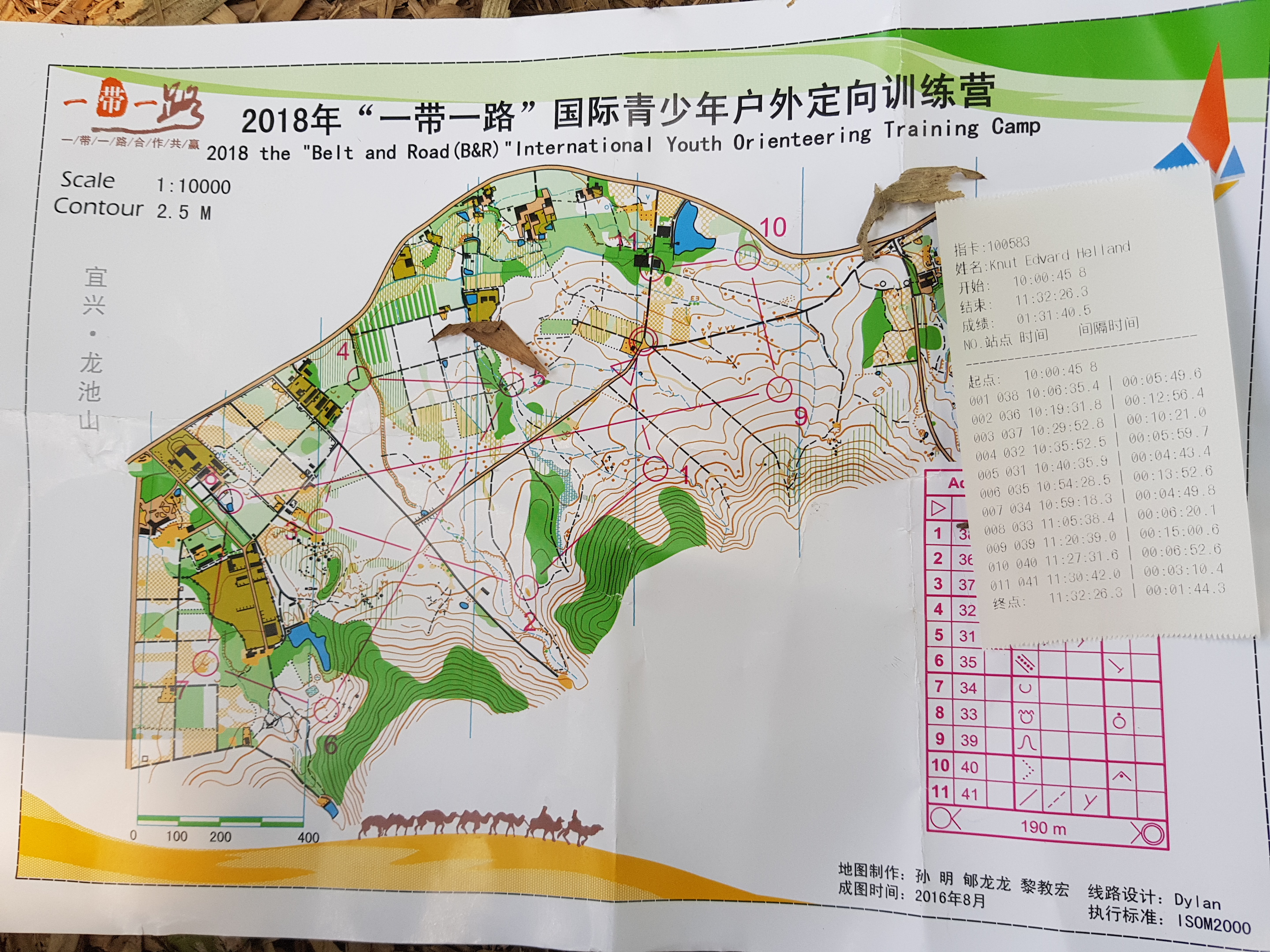 Belt and Road International Youth Orienteering Camp (31/10/2018)
