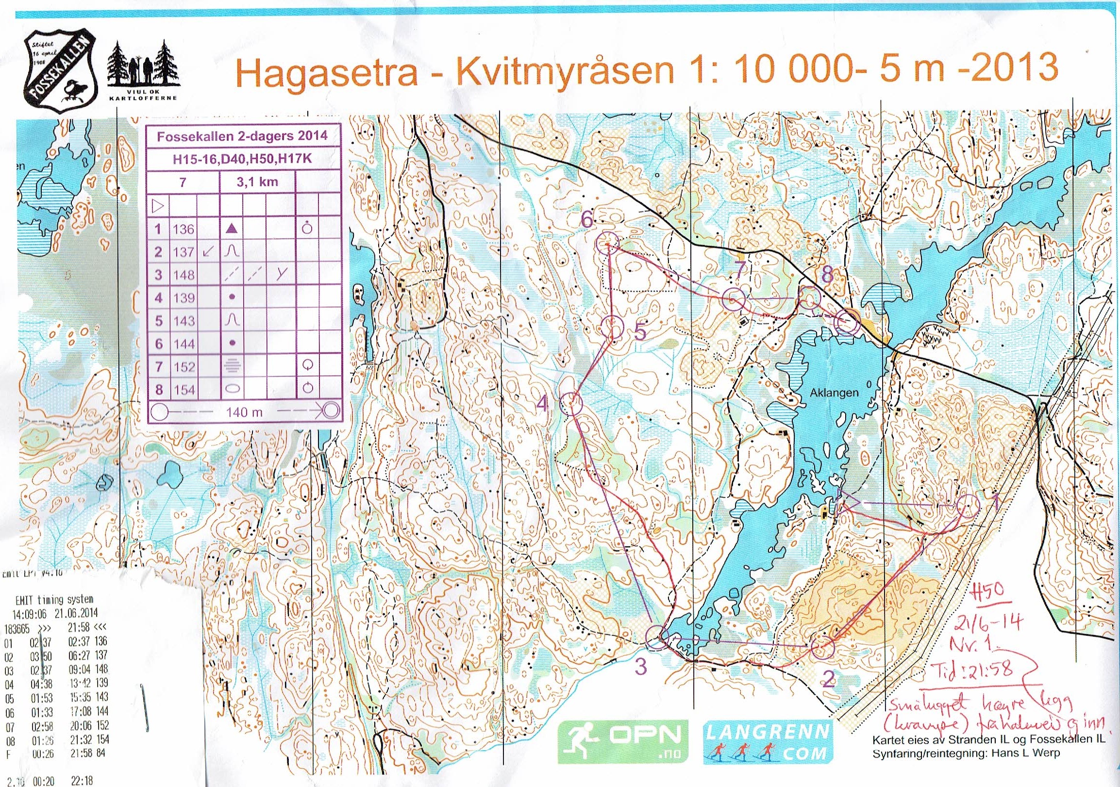 Fossekallen 2-dagers (21/06/2014)