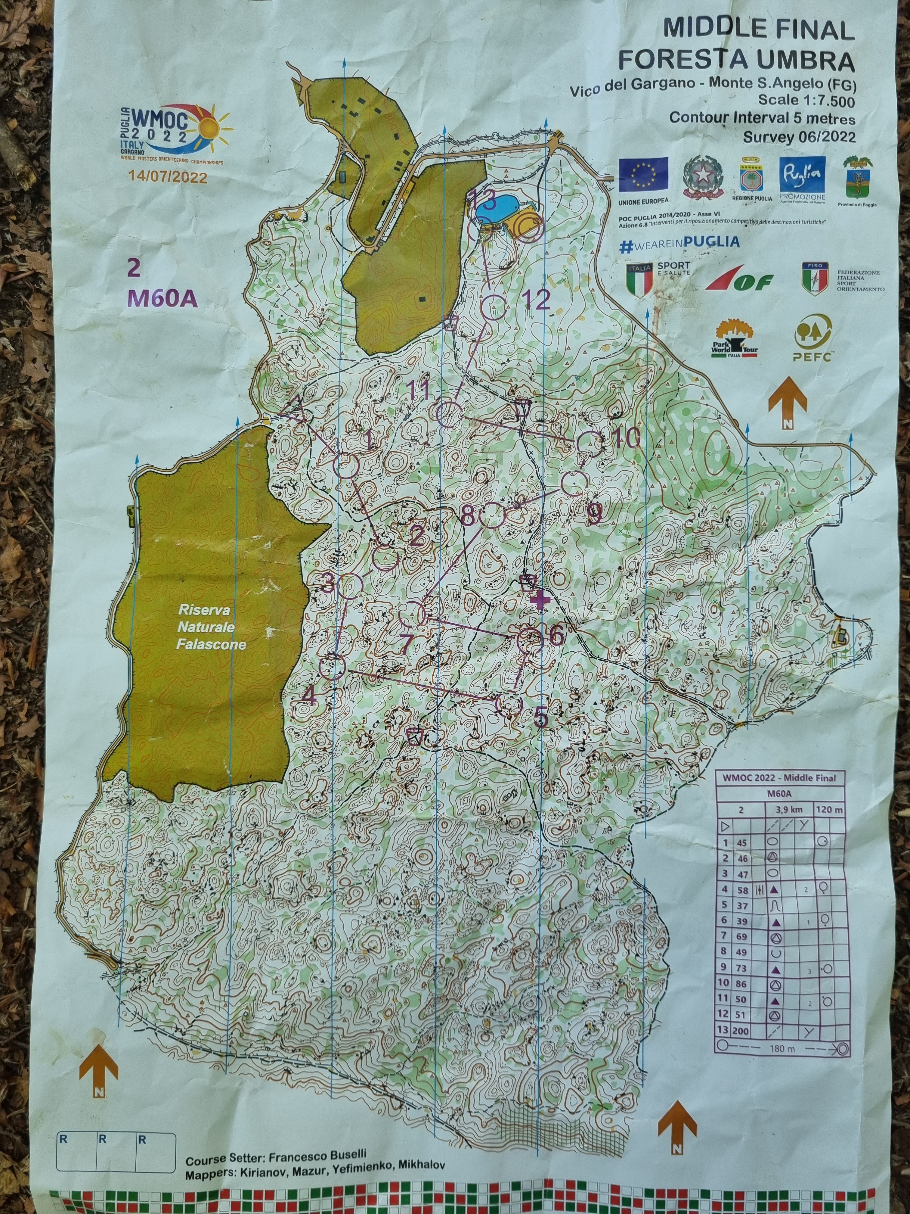 WMOC - World Masters Orienteering Championships - finale mellom (14.07.2022)