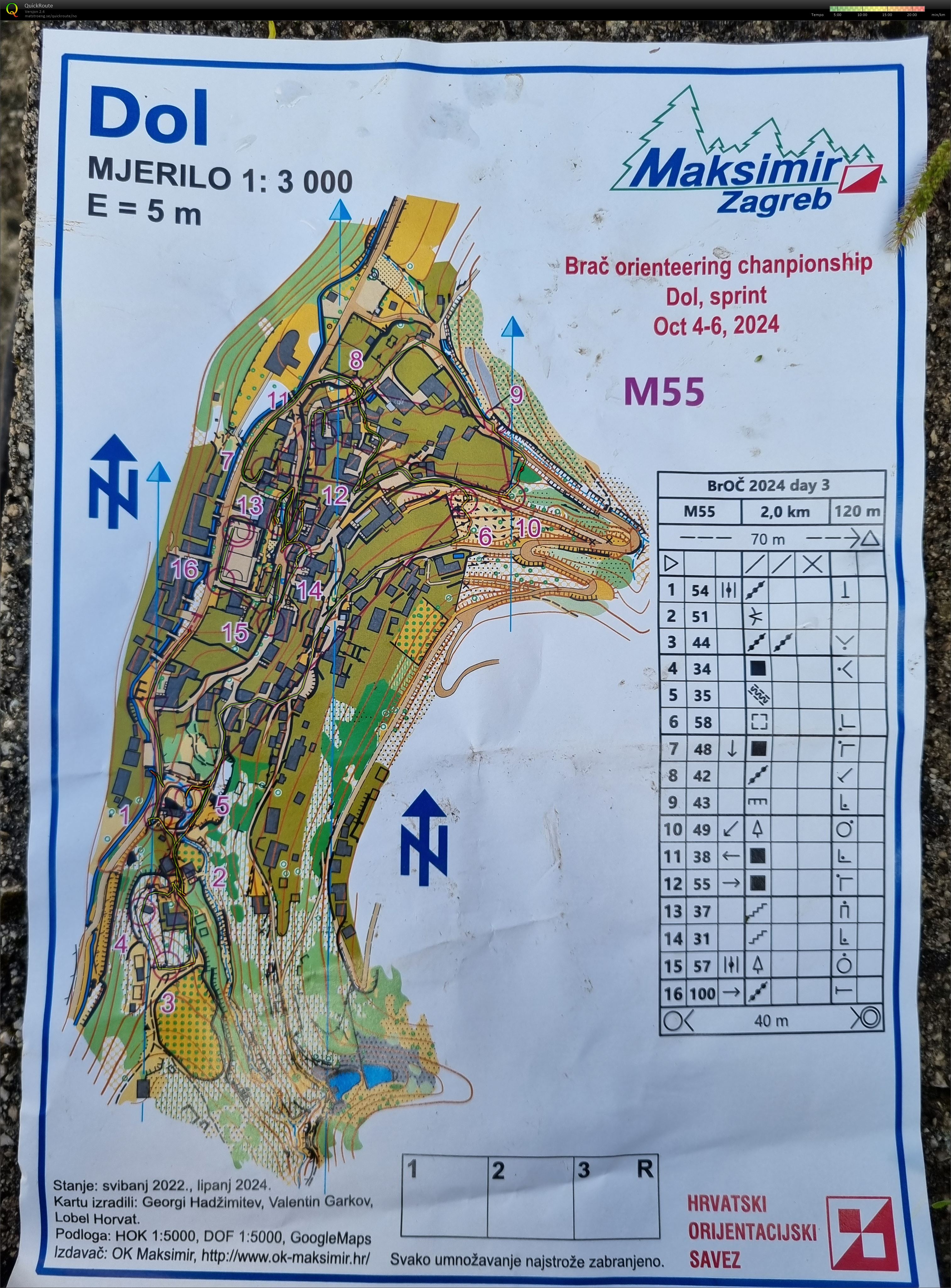 Brac orienteering championship 2024 (06.10.2024)