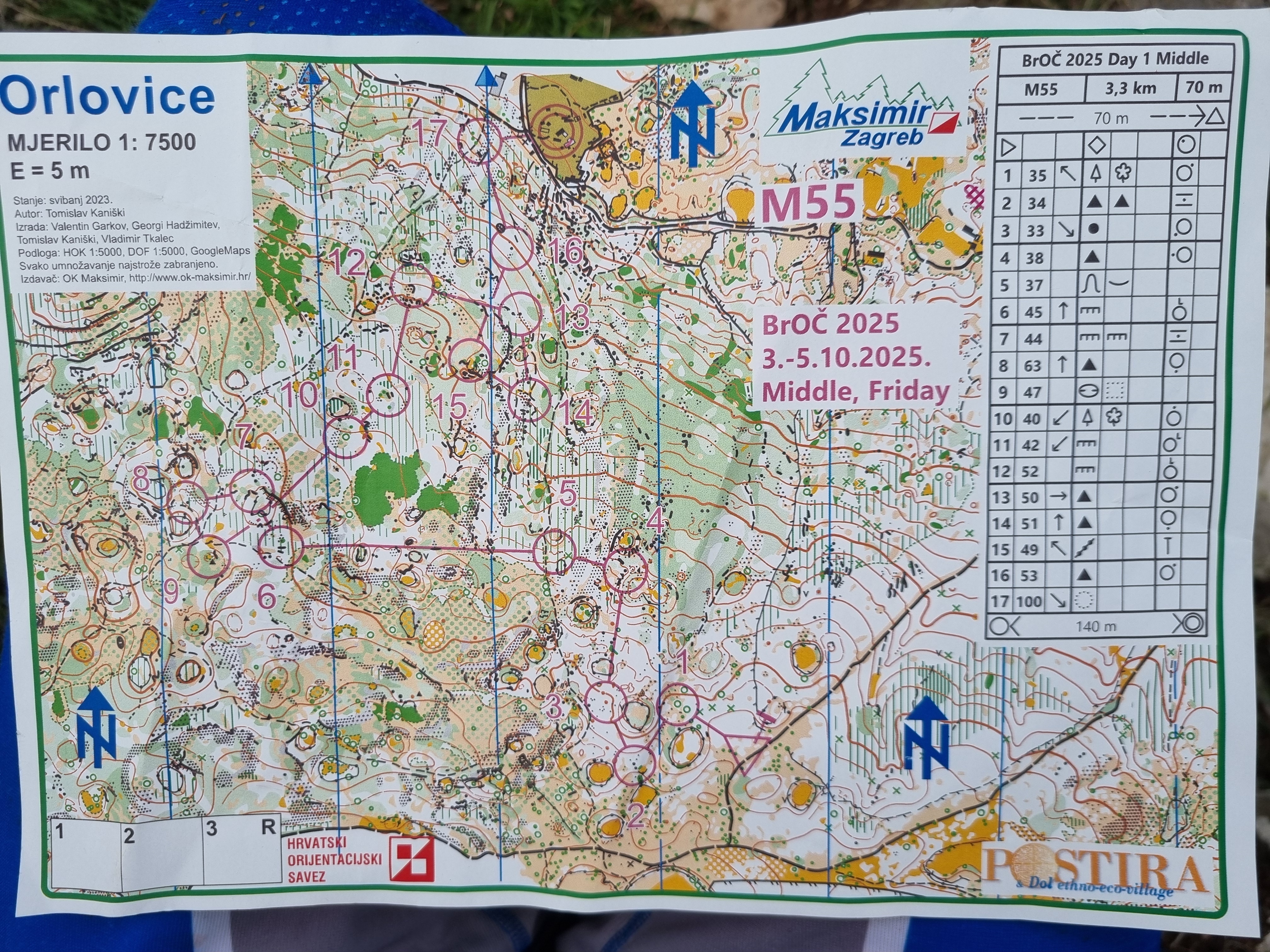 Brac orienteering championship 2025 (03.10.2025)