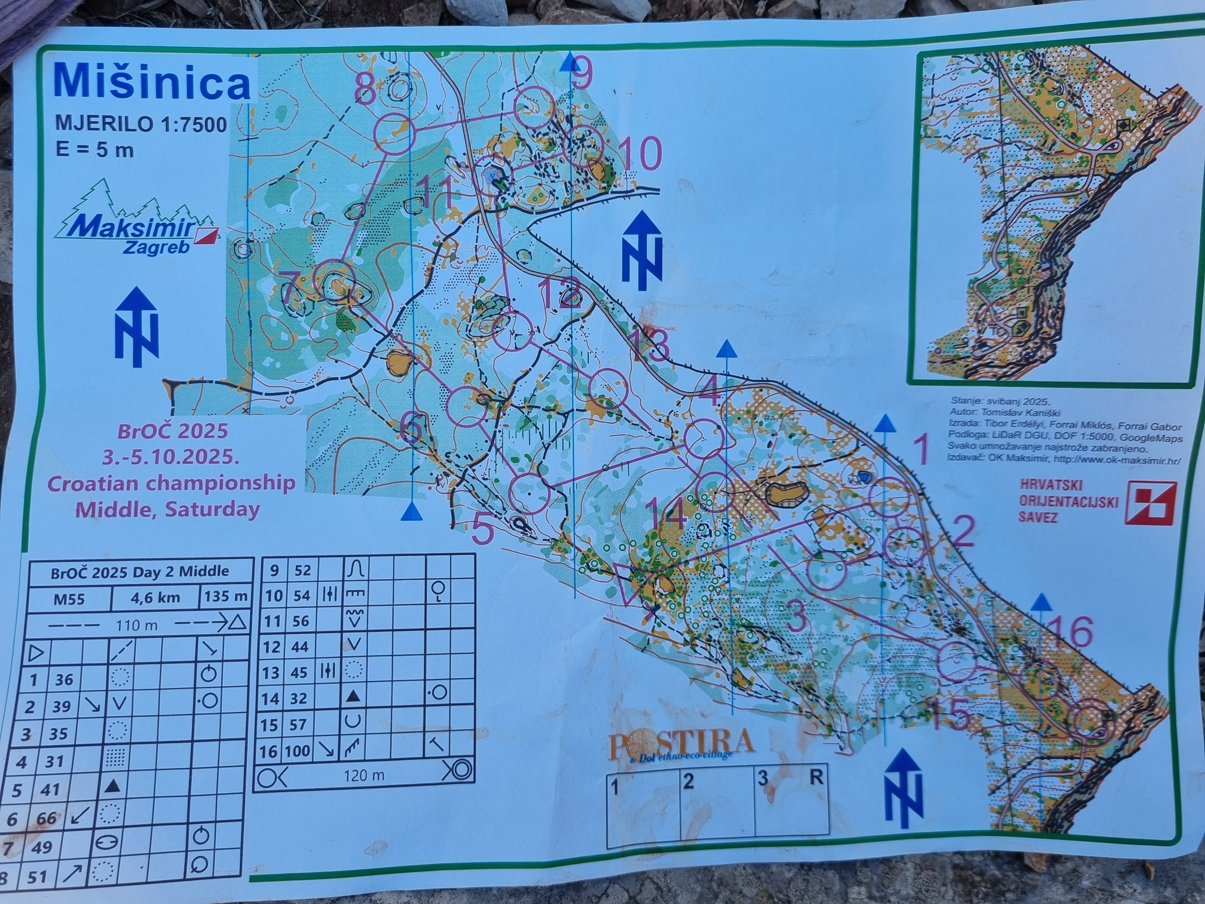 Brac orienteering championship 2025 (04.10.2025)