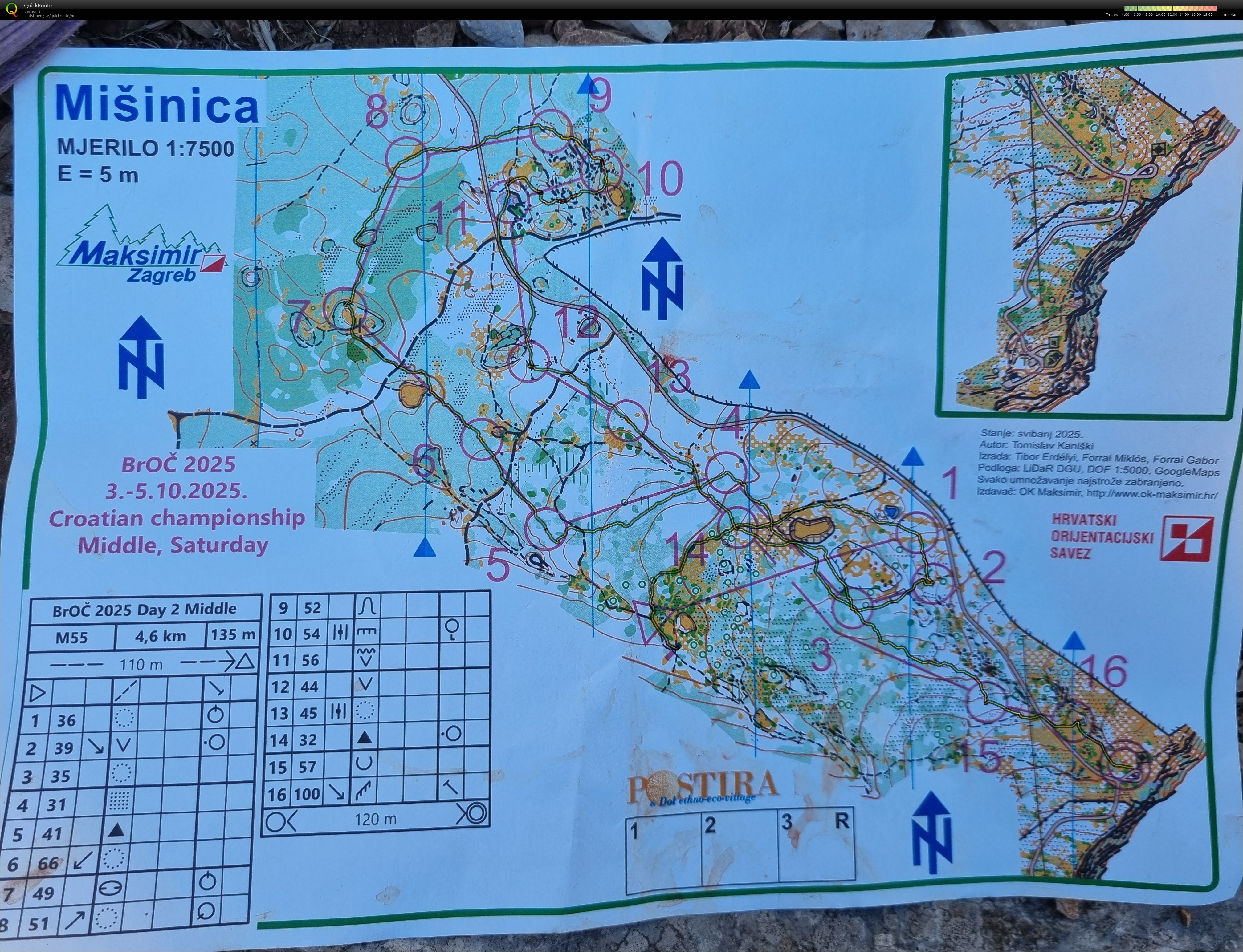 Brac orienteering championship 2025 (04.10.2025)