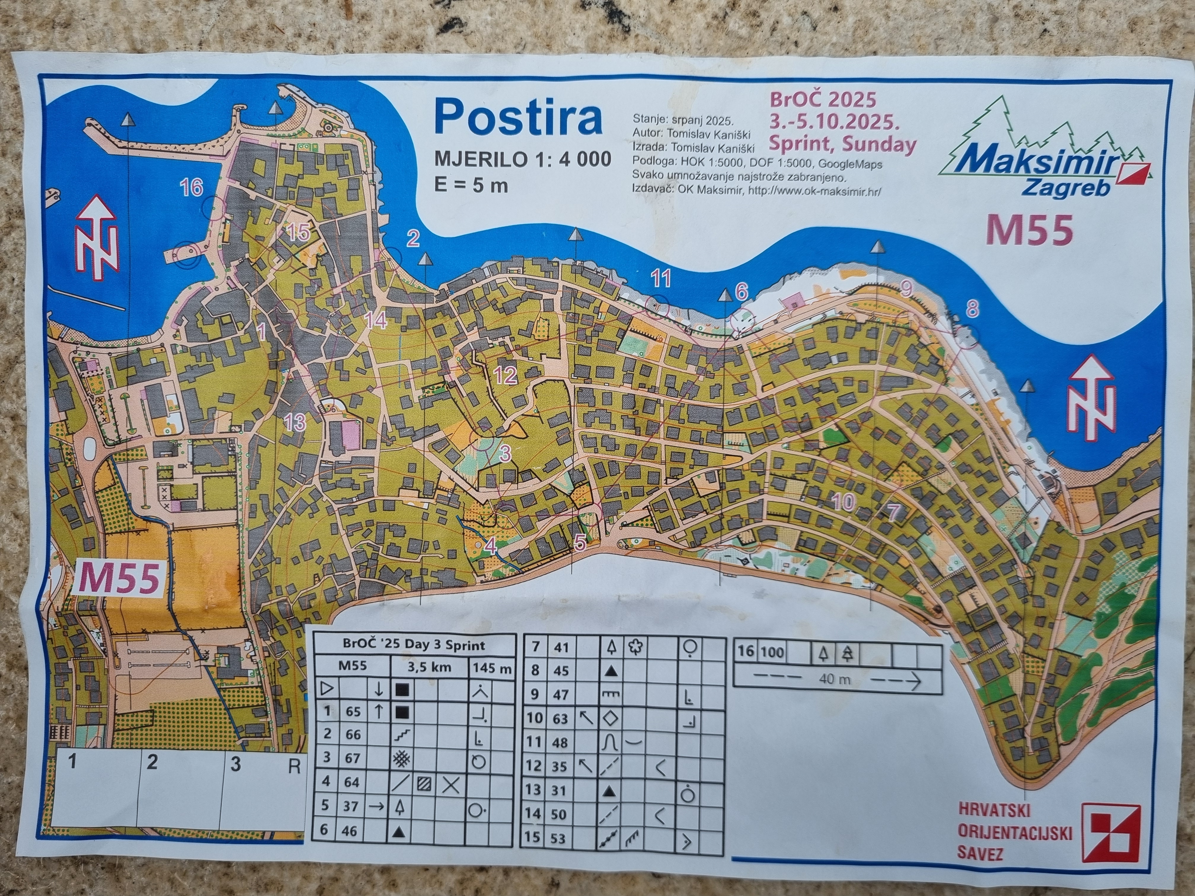 Brac orienteering championship 2025 (05.10.2025)