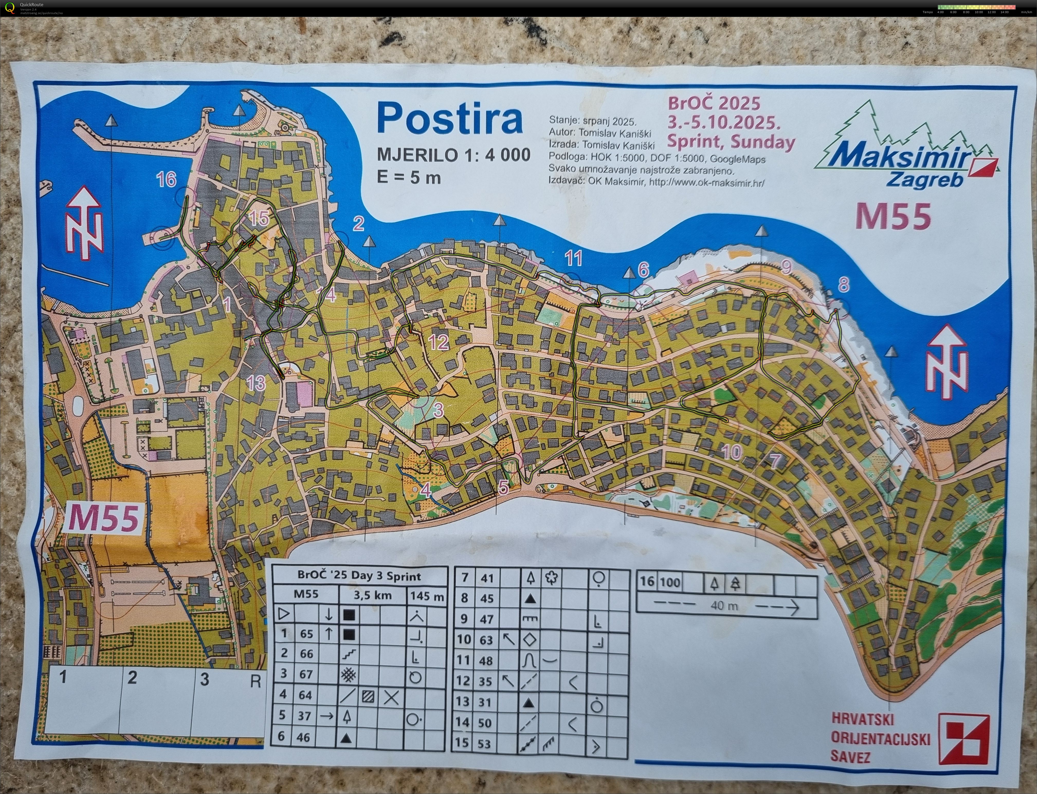 Brac orienteering championship 2025 (05.10.2025)