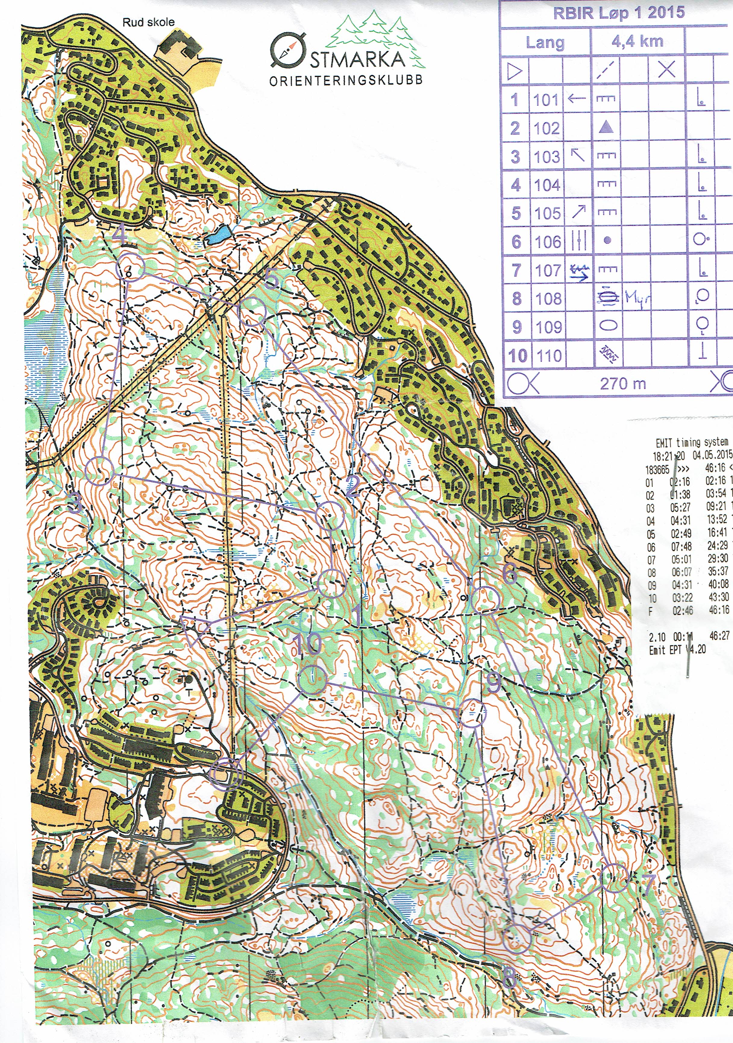 ABIK løp 1 (04.05.2015)