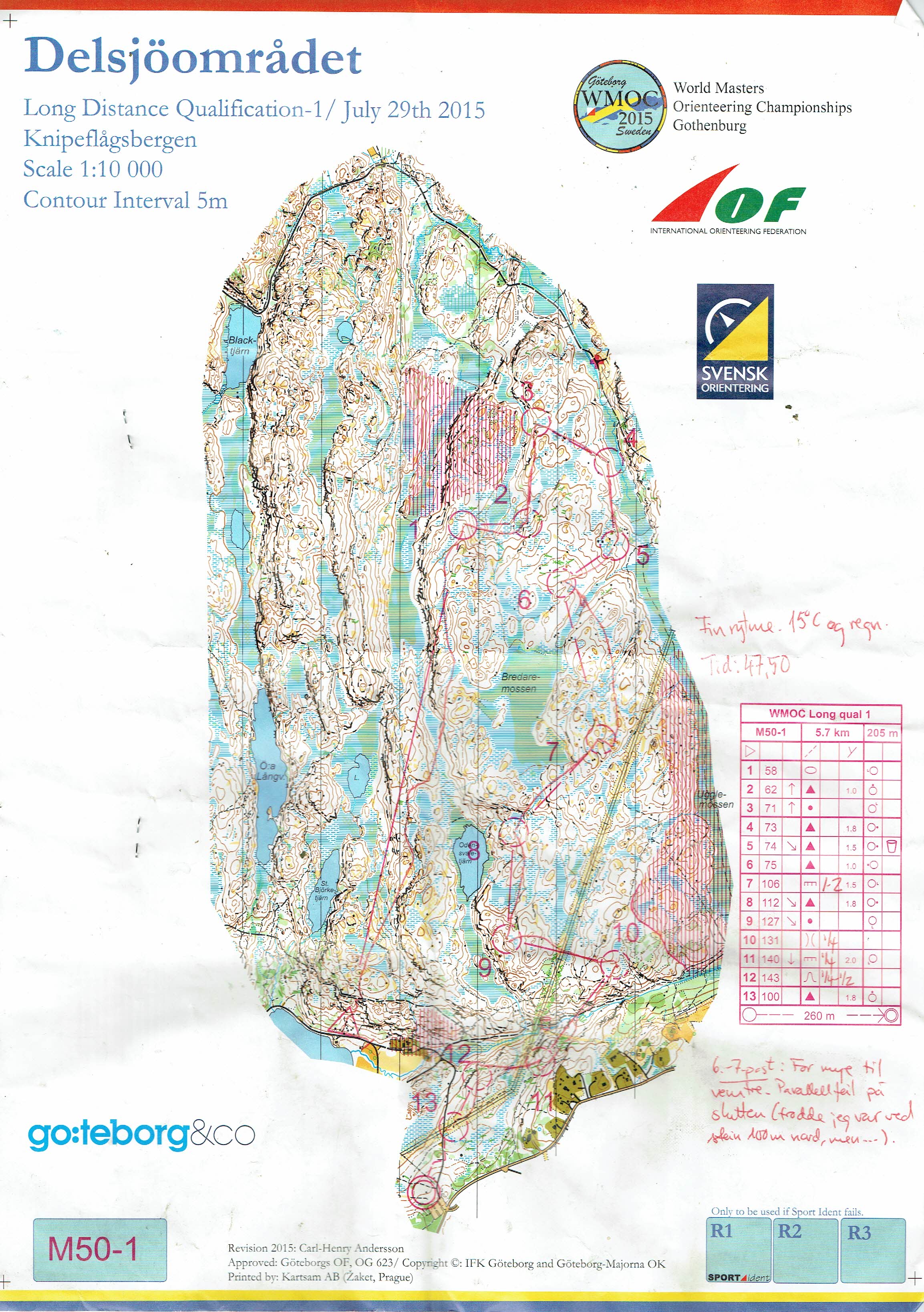 World Masters Orienteering Championships (29.07.2015)