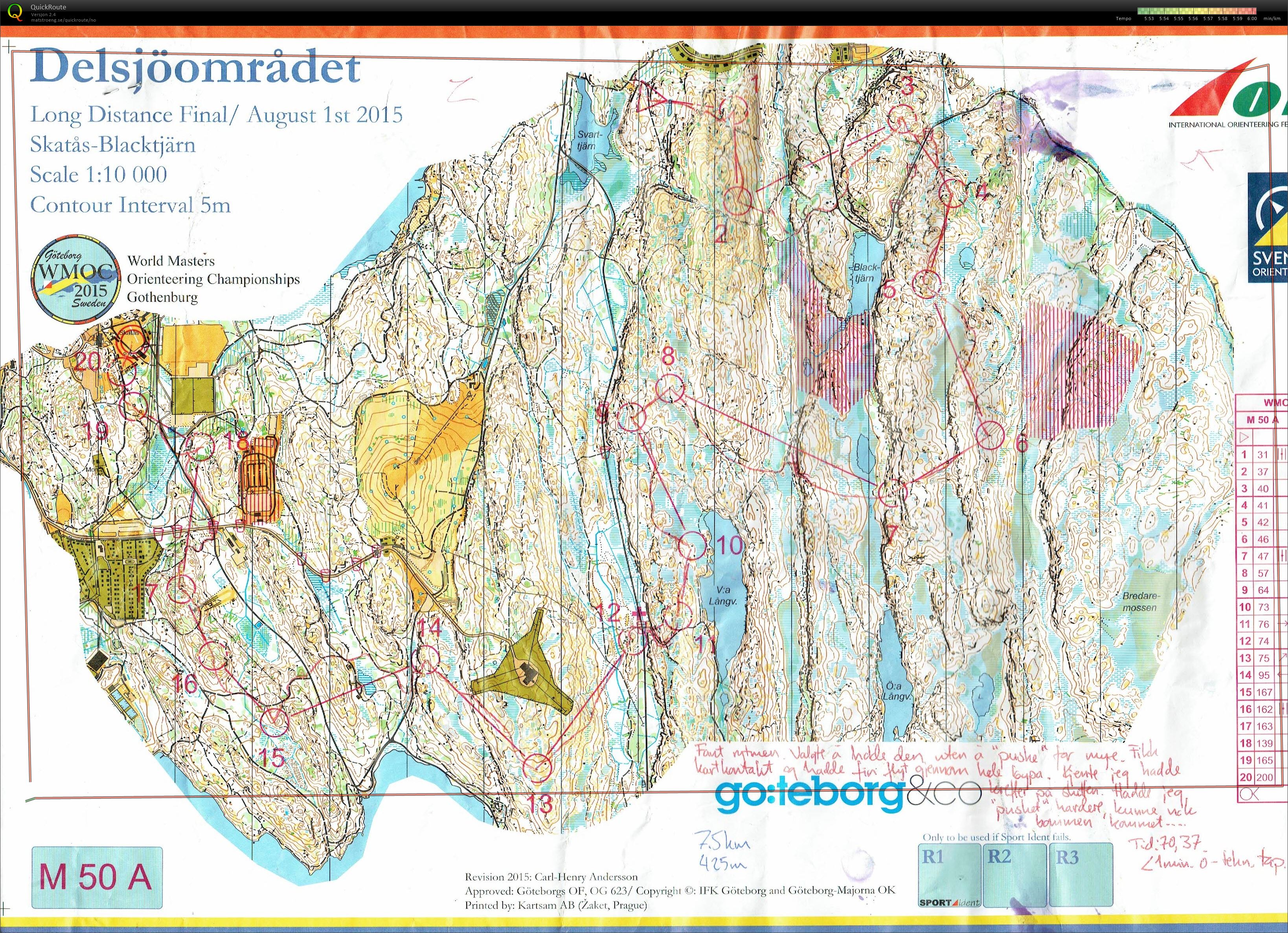 World Masters Orienteering Championships (01.08.2015)